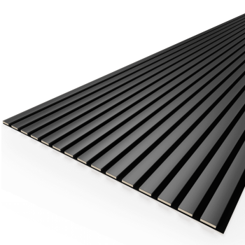 Панель стеновая акустическая МДФ Stella Comfort De Luxe Black Lead 2780х600х9 (уп.1шт.)