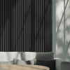 Панель стеновая акустическая МДФ Stella Comfort De Luxe Black Lead 2780х600х9 (уп.1шт.)