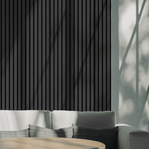 Панель стеновая акустическая МДФ Stella Comfort De Luxe Black Lead 2780х600х9 (уп.1шт.)