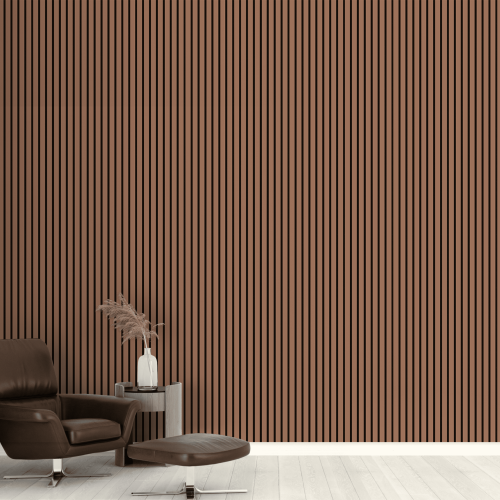 Панель стеновая акустическая МДФ Stella Comfort De Luxe Terracotta 600х600х9 (уп.1шт.)