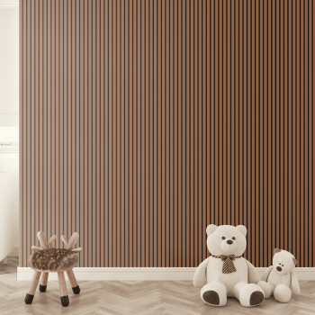 Панель стеновая акустическая МДФ Stella Comfort De Luxe Terracotta 600х600х9 (уп.1шт.)