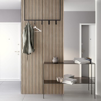 Панель стеновая акустическая МДФ Stella Comfort Light Дуб Снежный 600х600х9 (уп.1шт.)