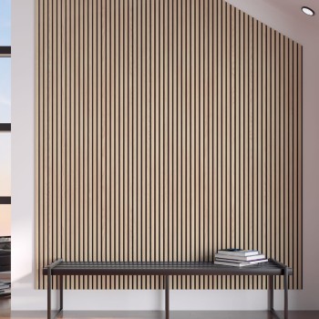 Панель стеновая акустическая МДФ Stella Comfort Light Дуб Снежный 600х600х9 (уп.1шт.)