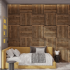 Панель стеновая акустическая МДФ Stella Comfort Light Пекан 2780х600х9 (уп.1шт.)