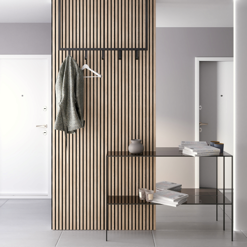 Панель Стеновая Акустическая МДФ Stella Trend Light Дуб Снежный 2780х600х21 (упак. 1шт.)