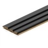 Панель Стеновая Реечная МДФ Stella Beats De Luxe Black Lead 2700x119x16 (4шт.упак.)