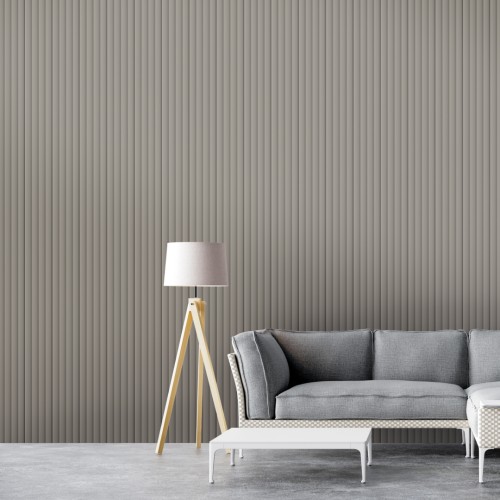 Панель Стеновая Реечная МДФ Stella Wave De Luxe Sandgrau 2700x119x16 (4шт.упак.)