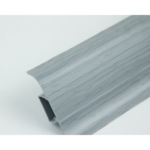 Плинтус напольный ПВХ Rico Leo 102 Ольха cерая