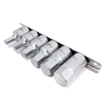 Набор головок 6-гранных для маслосливных пробок, 6пр., 1/2''(8,10,12,14,17,19мм)
