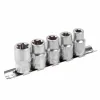 Набор головок Е-профиль 5пр. 1/2''(E12,E14,E16,E18,E20), на планке