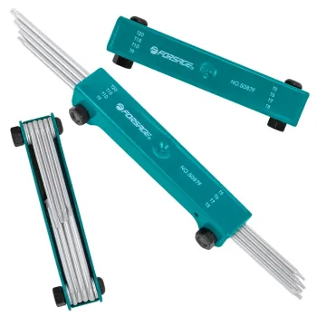 Набор ключей TORX складной 8пр.(Т5-Т10, Т15, Т20)