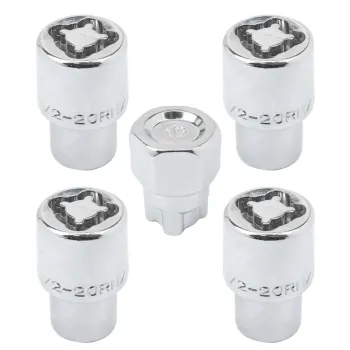 Набор секретных гаек на колесные диски 1/2''RH 5пр.