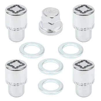 Набор секретных гаек на колесные диски M12x1.25RH 5пр.