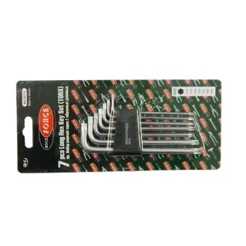 Набор ключей TORX Г-образных длинных, 7пр.(Т10,Т15,Т20,Т25,Т27,Т30,Т40) в пластиковом держателе