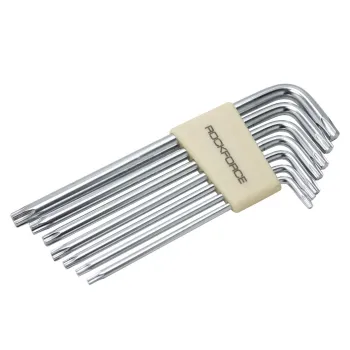 Набор ключей TORX Г-образных длинных, 7пр.(Т10,Т15,Т20,Т25,Т27,Т30,Т40) в пластиковом держателе