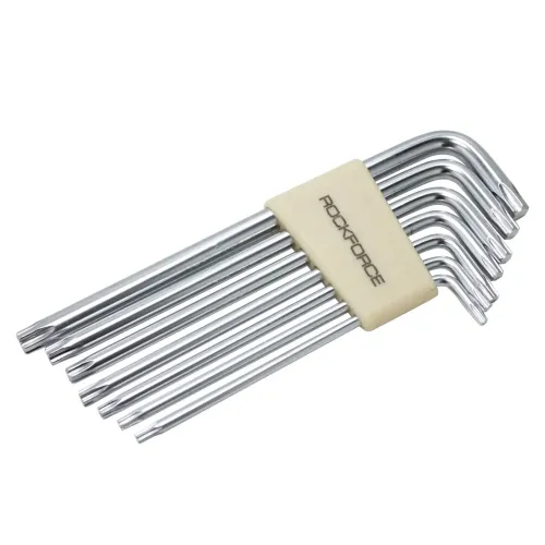 Набор ключей TORX Г-образных длинных, 7пр.(Т10,Т15,Т20,Т25,Т27,Т30,Т40) в пластиковом держателе