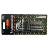 Набор ключей TORX Г-образных длинных с отверстием 7пр.(Т10Н,Т15Н,Т20Н,Т25Н,Т27Н,Т30Н,Т40Н) в пластиковом держателе