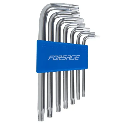 Набор ключей Г-образных TORX 7пр.(Т10,Т15,Т20,Т25,Т27,Т30,Т40)в пластиковом держателе