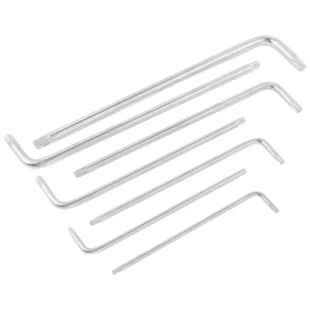 Набор ключей TORX Г-образных экстра длинных 7пр.(Т10,Т15,Т20,Т25,Т27,Т30,Т40) в пластиковом держателе