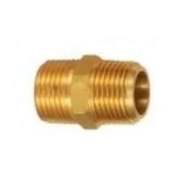 Штуцер латунный с наружными резьбами 1/2''X 1/4''(конус)