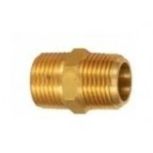 Штуцер латунный с наружными резьбами 1/2''X 1/4''(конус)