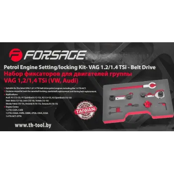 Набор фиксаторов для обслуживания двигателей группы VAG 1,2/1,4 TSi ( Audi А1, А1Sportback, А3, А3Sportback, Seat Ibiza, Leon, Toledo, Skoda Fabia, Oc