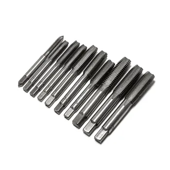 Набор метчиков метрический 10пр.(М6х1, М7х1, М8х1/1.25, М10х1/1.25/1.5, М12х1.25/1.5/1.75),в блистере