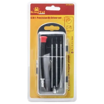 Отвертка со сменными насадками 4пр.(PH00,PH0,PH1,SL 1.5,SL 2.5,SL 3)