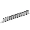 Набор головок 12пр. 1/2''6гр.(10-19,22,24мм), на планке