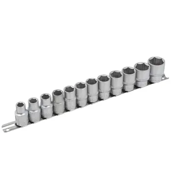 Набор головок 12пр. 1/2''6гр.(10-19,22,24мм), на планке
