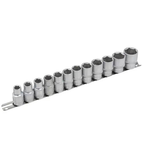 Набор головок 12пр. 1/2''6гр.(10-19,22,24мм), на планке