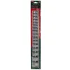 Набор головок 16пр. 1/2''6гр.(10-19,21,22,24,27,30,32мм), на планке