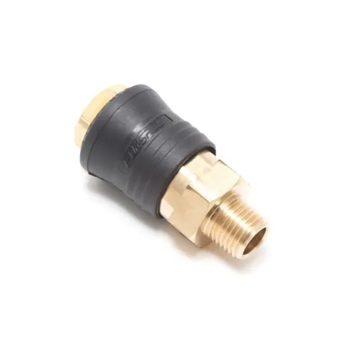 Быстроразъем пневматический с клапаном, наружная резьба 3/8''(ONE TOUCH)