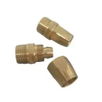 Соединитель резьбовой 1/2''с зажимом для шланга 8*12мм (наруж. резьба)