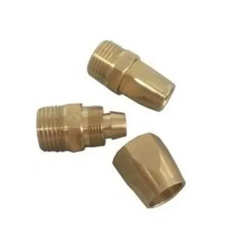 Соединитель резьбовой 1/2''с зажимом для шланга 8*12мм (наруж. резьба)
