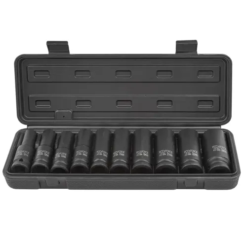 Набор головок ударных глубоких 10пр.,1/2''6гр.(10,12-15,17,19,21,22,24мм), в кейсе