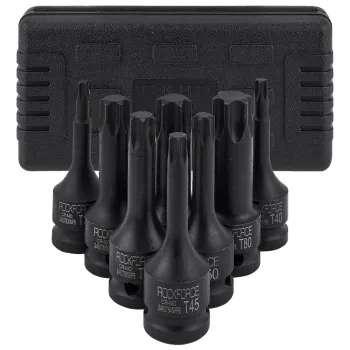 Набор головок-бит TORX ударных 1/2'', 8пр.(Т30,40,45,50,55,60,70,80),в кейсе
