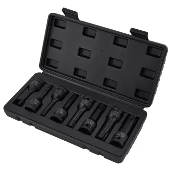 Набор головок-бит TORX ударных 1/2'', 8пр.(Т30,40,45,50,55,60,70,80),в кейсе