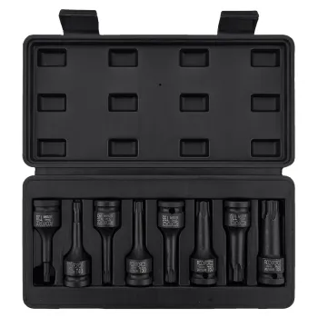 Набор головок-бит TORX ударных 1/2'', 8пр.(Т30,40,45,50,55,60,70,80),в кейсе