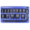 Набор головок ударных, 15пр. 1/2''6гр.(10,12,13,14,15,17,19,21,22,24,27,30,32мм.вороток Г-образный),в ложементе