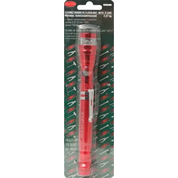 Фонарь телескопический с магнитом (3LED, 2.27кг, L:178-587мм), в блистере