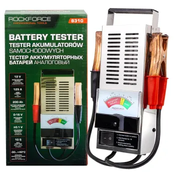 Тестер аккумуляторных батарей аналоговый (12V, 125А)