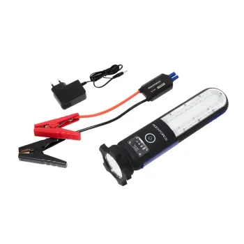 Фонарь светодиодный аккумуляторный с накопителем и функцией пуска а/м(12V,12000mAH,400Amp,480/60Lumen-бок/торц.свет,водонепр.IP54, магит,инд. зарядки)