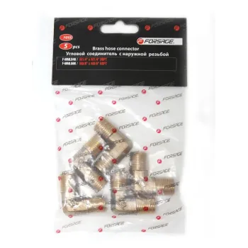 Соединитель угловой наруж.резьба 1/4''х1/4'', к-т 5шт.
