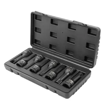Набор головок-бит SPLINE ударных 8пр.,1/2''(M5, M6, M8, M10, M12, M14, M16, M18), в кейсе