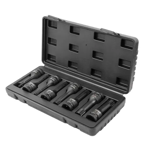 Набор головок-бит SPLINE ударных 8пр.,1/2''(M5, M6, M8, M10, M12, M14, M16, M18), в кейсе