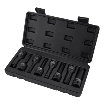 Набор головок-бит TORX ударных 8пр.,1/2''(T30, T40, T45, T50, T55, T60, T70, T80), в кейсе