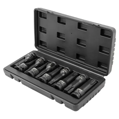 Набор головок-бит TORX ударных 10пр.,1/2''(T30, T40, T45, T50, T55, T60, T70, T80, T90, T100), в кейсе