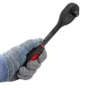 Трещотка реверсивная ударная с резиновой ручкой 1/2''(24 зуб.)