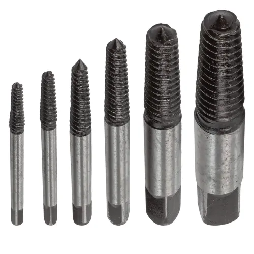 Набор экстракторов резьбы HSS 4241,6пр.(М3-М25, Ø:3-6мм, 6-8мм, 8-11мм, 11-14мм, 14-18мм, 18-22мм, ''мелкий шаг''), в пластиковом футляре